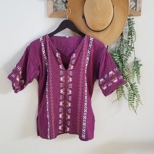 Guatemalan Embroidered Traditional Tunic